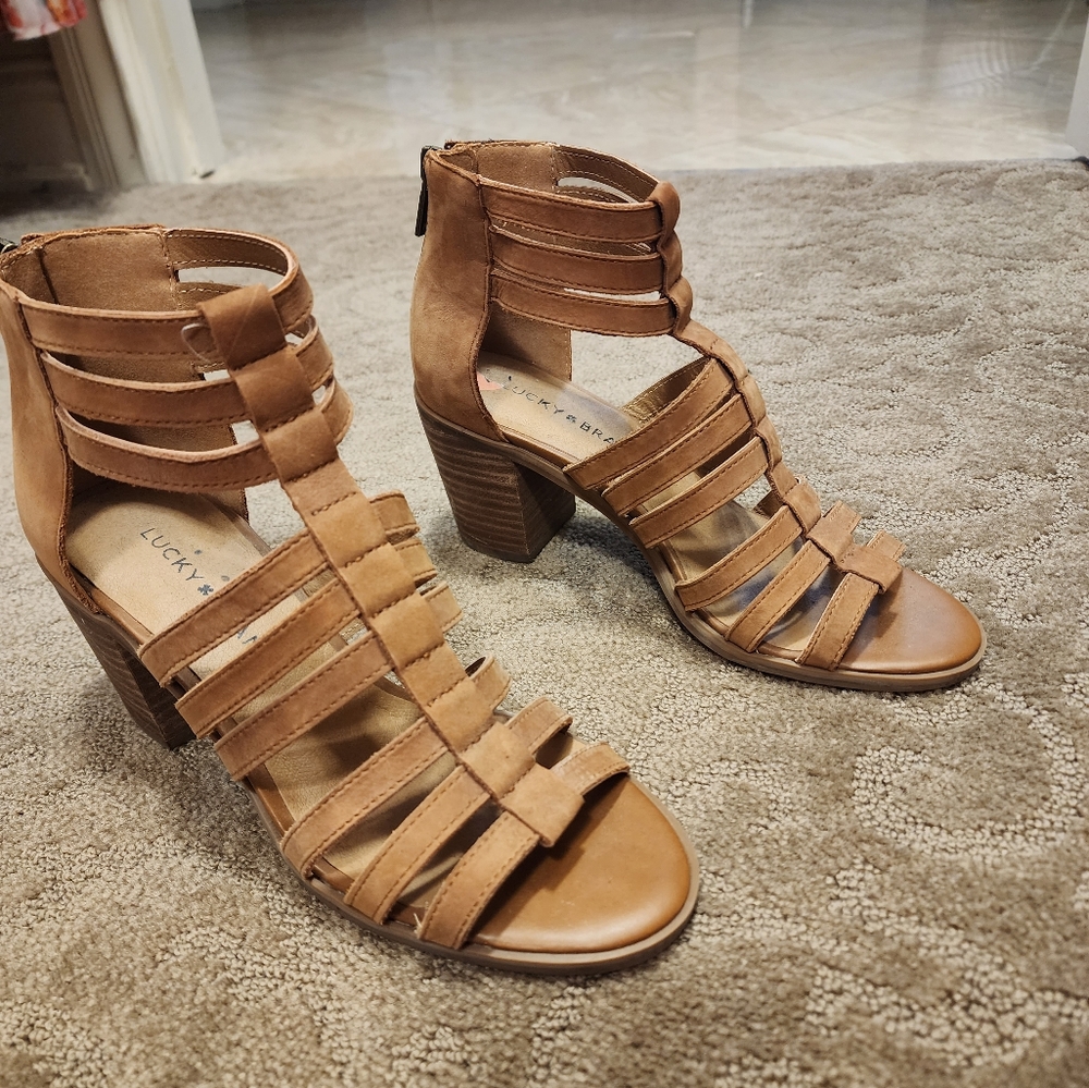 Strappy Block Heels